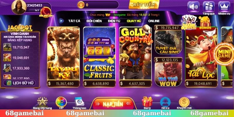Nổ hũ 68gamebai được đầu tư kỹ lưỡng và tỉ mỉ