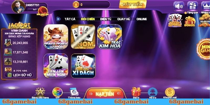 Chơi game bài đổi thưởng nhận tiền uy tín