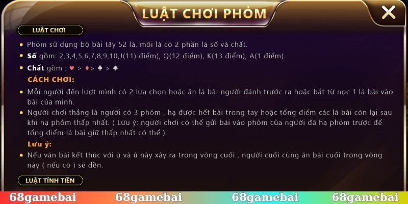 Luật chơi bài Phỏm chuẩn chỉnh như cao thủ