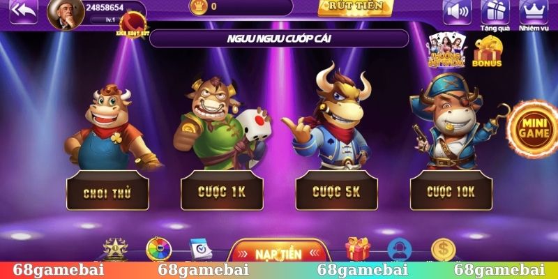 Sức hấp dẫn của game Ngưu Ngưu Cướp Cái